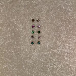 🎉 FINAL PRICE 🎉 5 pairs of Multi-color studs